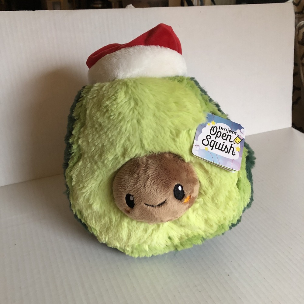 Squishable  Comfort Food Mini Santa Avocado 8" Plush Christmas